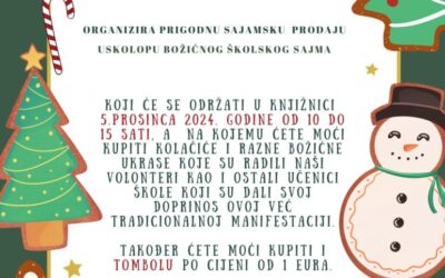 Božićni sajam Školskog volonterskog kluba “Agape” i obilježavanje Međunarodnog dana volontera 5. prosinca  