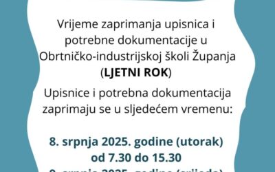 Upisi u 1. razred srednje škole